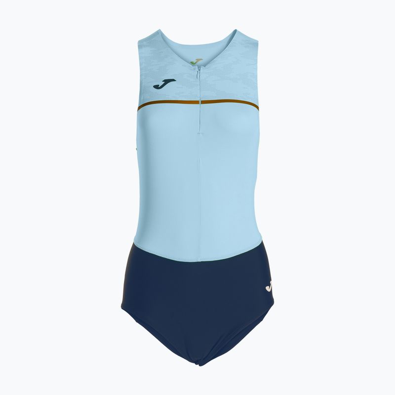 Дамски бански за триатлон Joma Record III Боди небесно синьо-синьо