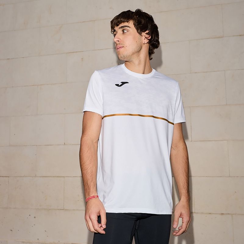 Мъжка тениска за бягане Joma Record III бяла 2