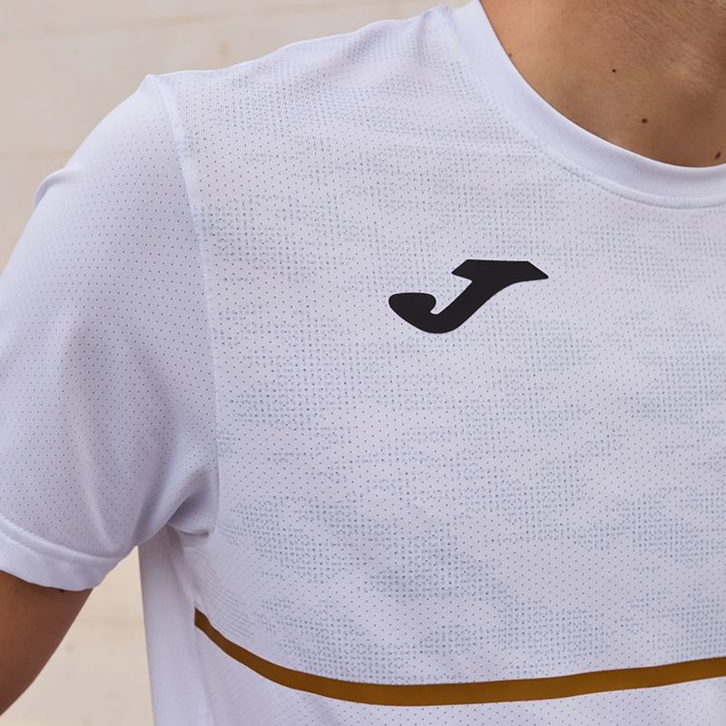 Мъжка тениска за бягане Joma Record III бяла 3