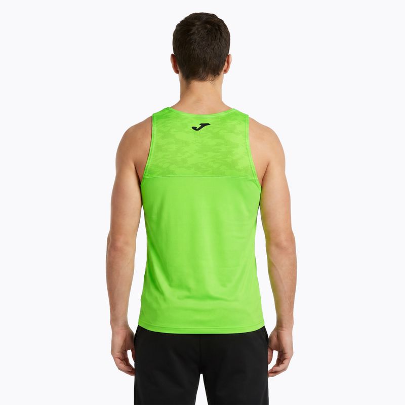 Мъжка тениска за бягане Joma Record III fluor green 2