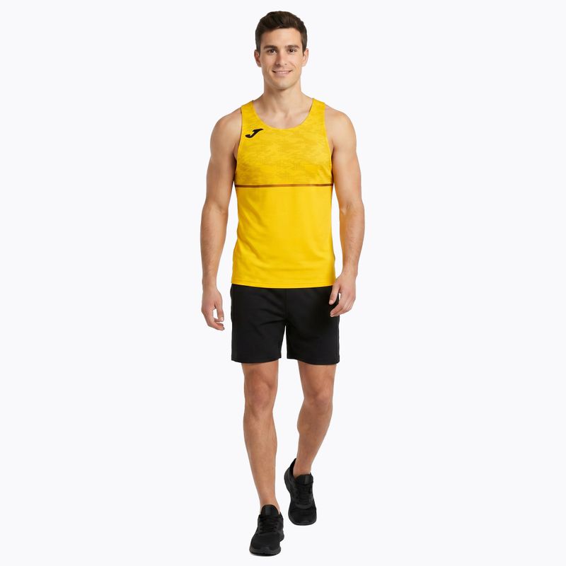 Мъжка тениска за бягане Joma Record III жълта 2