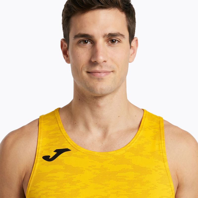 Мъжка тениска за бягане Joma Record III жълта 4