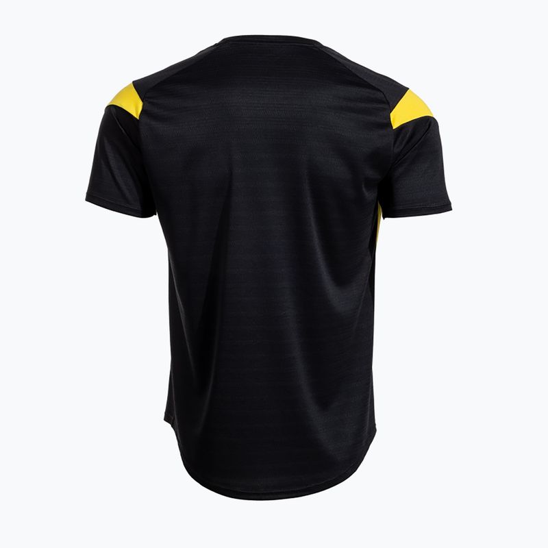 Мъжка тениска Joma Montreal black/yellow 2