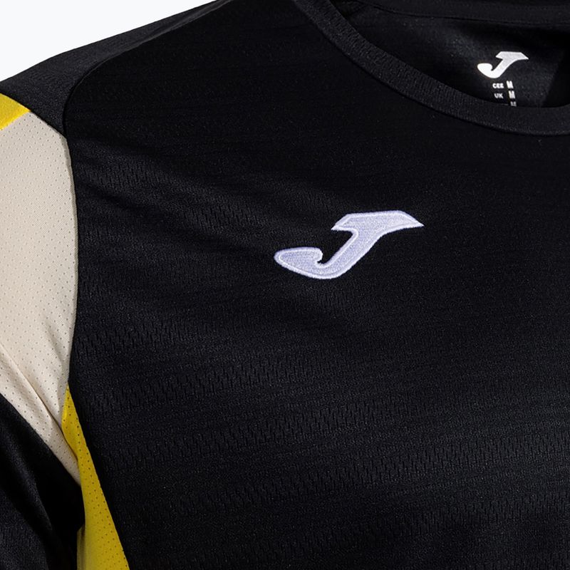 Мъжка тениска Joma Montreal black/yellow 3