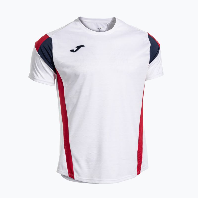 Мъжка тениска Joma Montreal бяла/червена 4