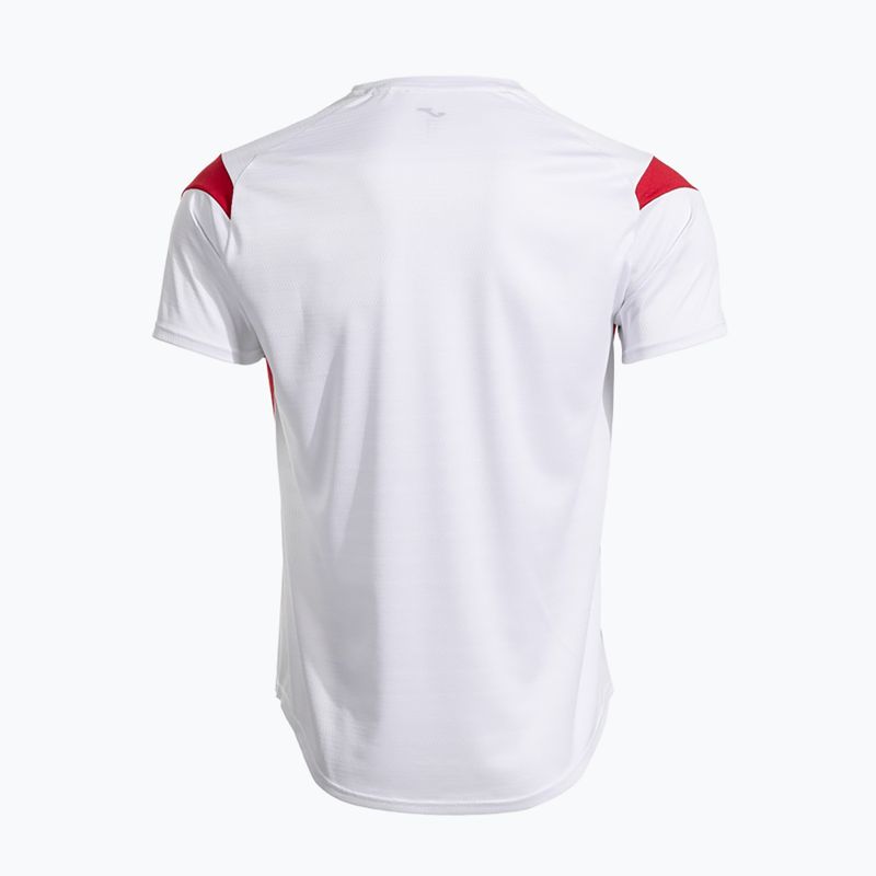 Мъжка тениска Joma Montreal бяла/червена 5