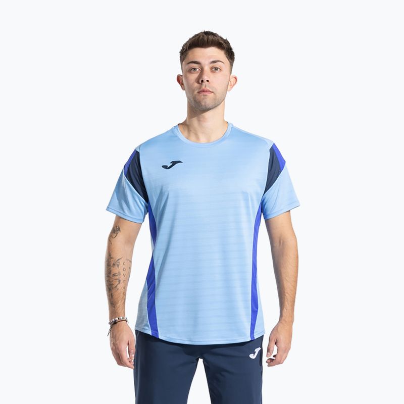 Мъжка тениска Joma Montreal sky blue/dark navy