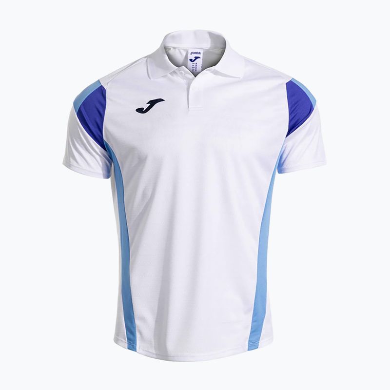 Мъжка тениска за тенис Joma Montreal white/sky blue