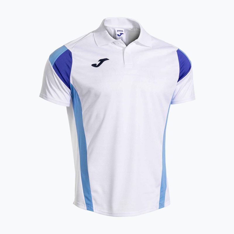 Мъжка тениска Joma Montreal бяло/небесносиньо 2