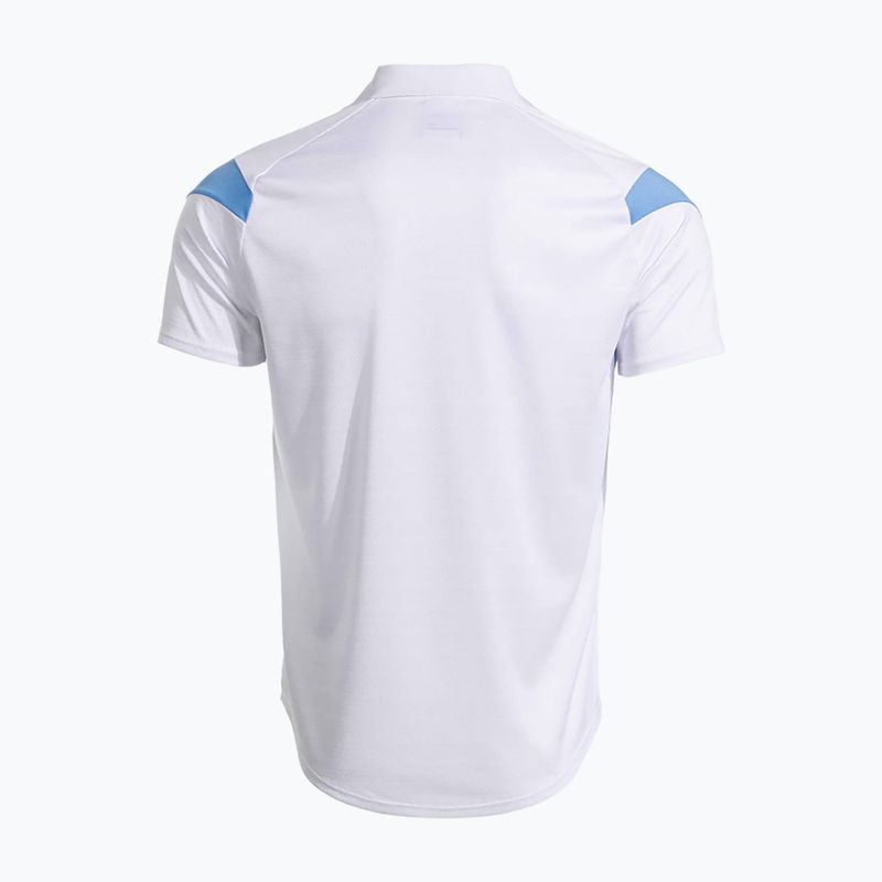 Мъжка тениска за тенис Joma Montreal white/sky blue 3