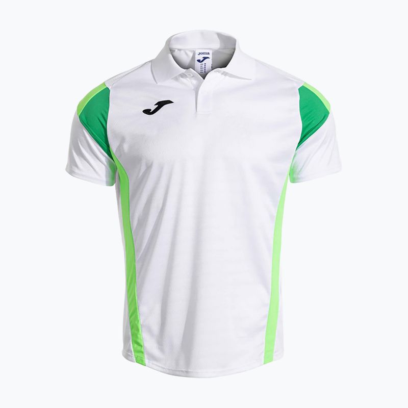 Мъжка тениска за тенис Joma Montreal white/fluor green