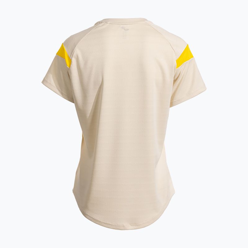 Дамска тениска/фланелка за тенис Joma Montreal beige/yellow 2