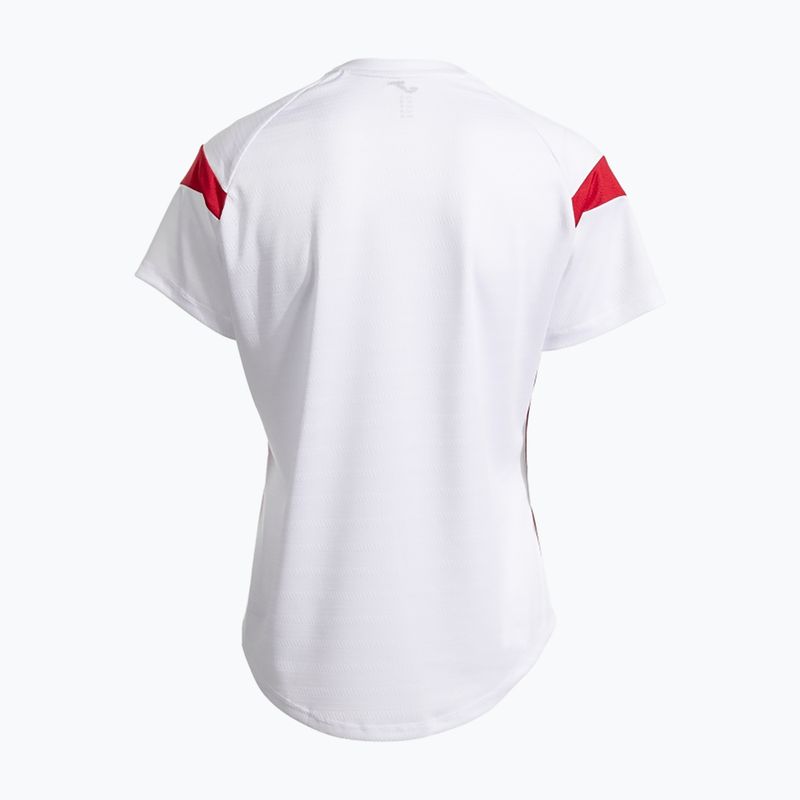 Дамска тениска Joma Montreal white / red 2