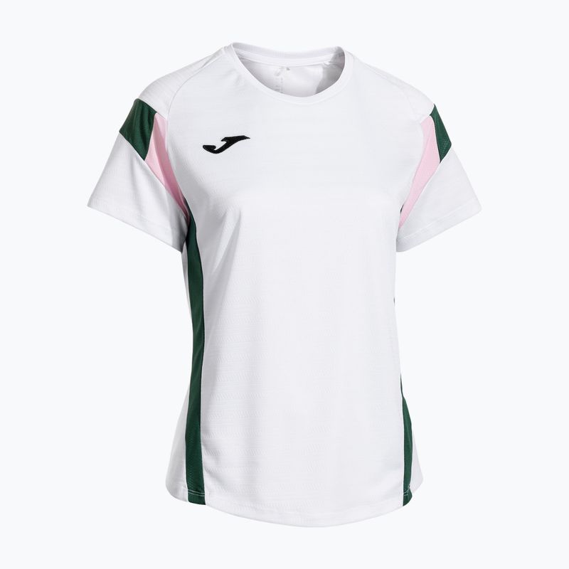 Дамска тениска Joma Montreal бяла/зелена 2