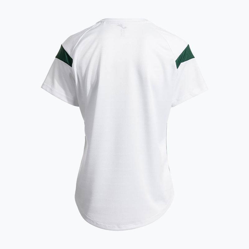Дамска тениска Joma Montreal бяла/зелена 3