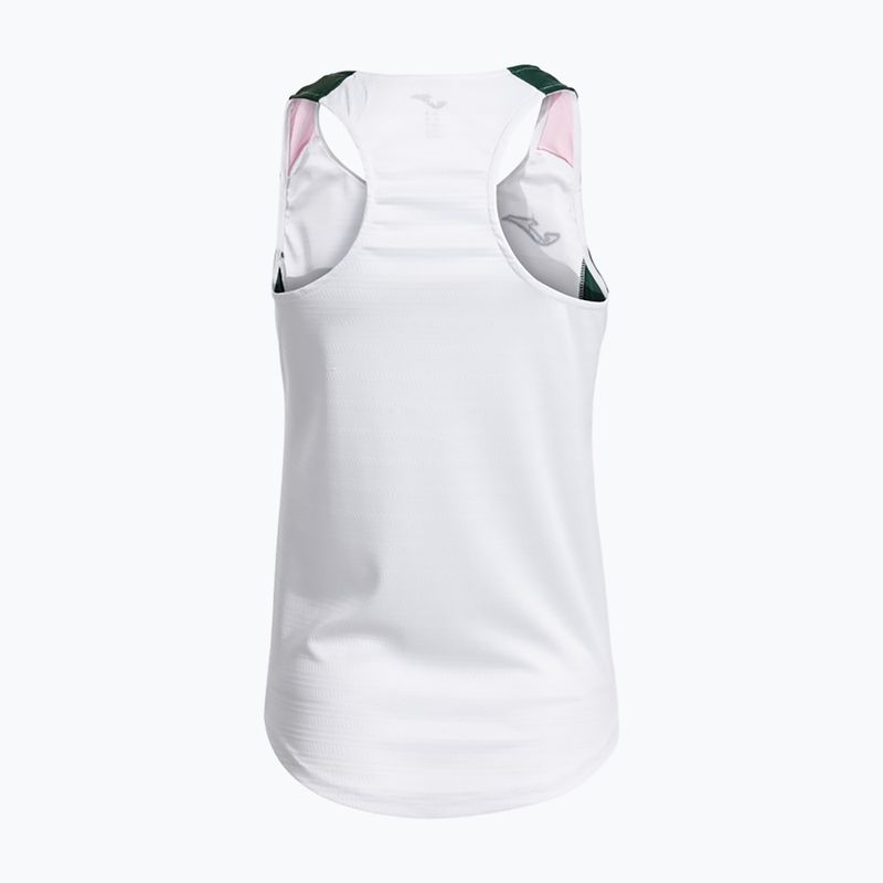 Дамска тениска за тенис Joma Montreal white/green 2