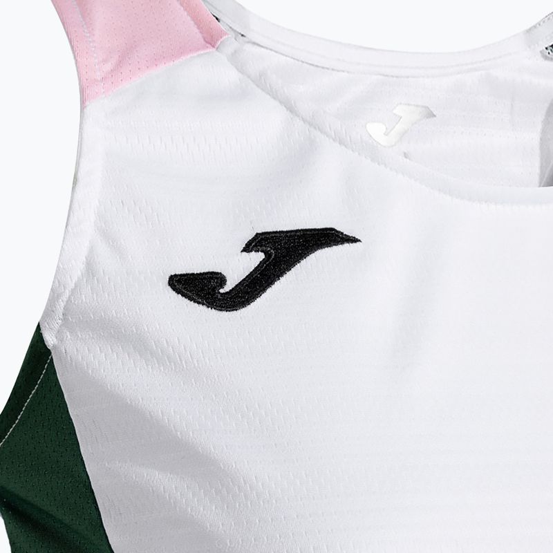 Дамска тениска Joma Montreal бяла/зелена 3