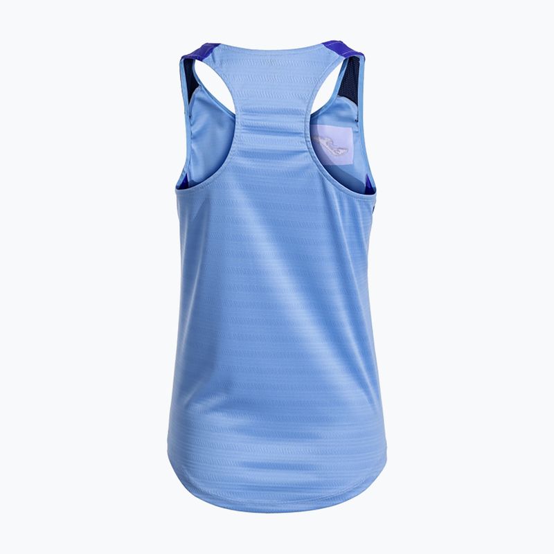 Дамска тениска за тенис Joma Montreal sky blue/dark navy 2