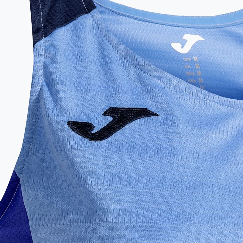 Дамска тениска за тенис Joma Montreal sky blue/dark navy 3
