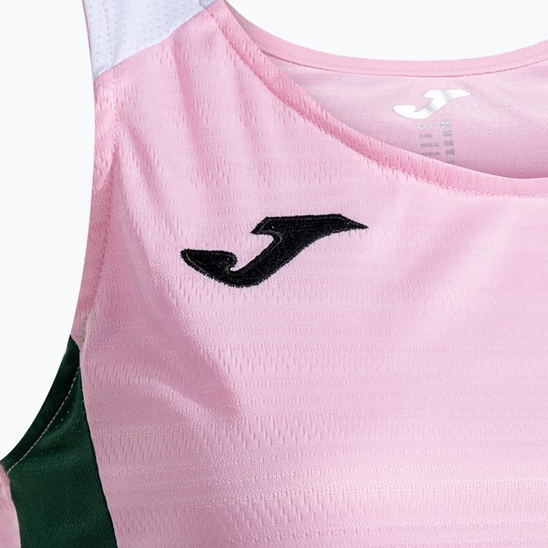 Дамска тениска за тенис Joma Montreal pink/green 3
