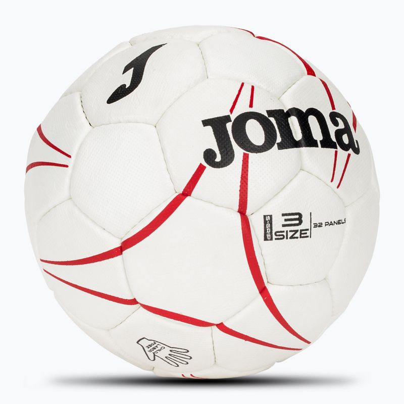 Топка за хандбал Joma S-Grip white / red размер 3 2