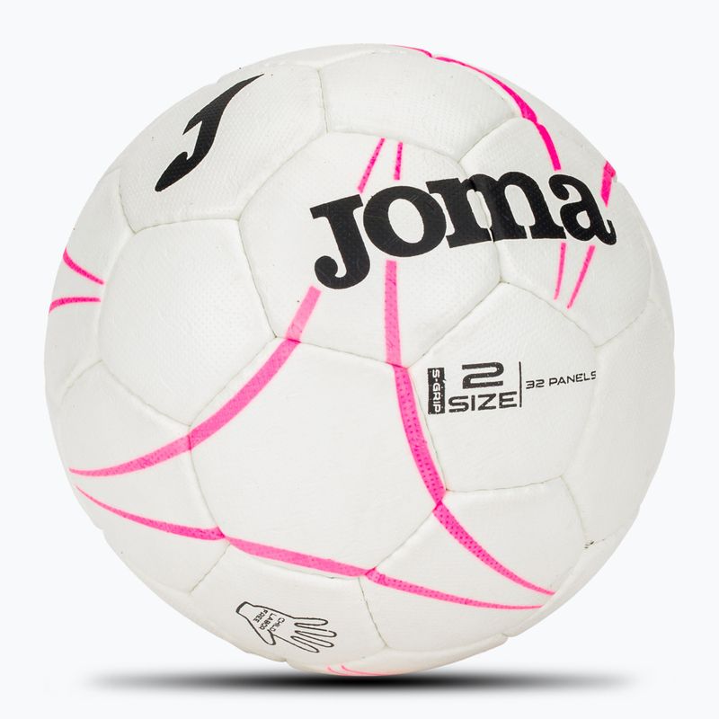 Топка за хандбал Joma S-Grip white/flour pink размер 2 2
