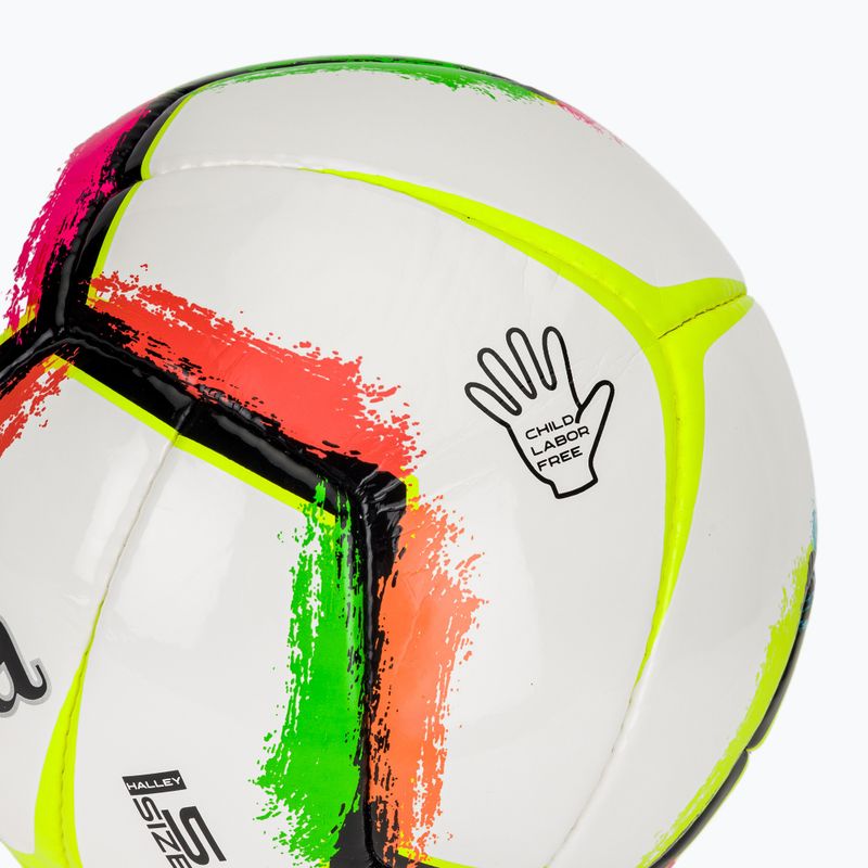 Футболна топка Joma Halley II white/fluor green размер 5 3