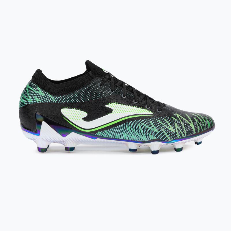 Joma Striker Top FG мъжки футболни обувки черно/зелено 8
