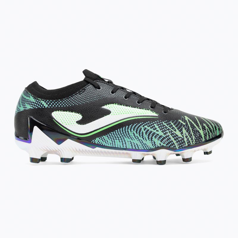 Joma Striker Top FG мъжки футболни обувки черно/зелено 2