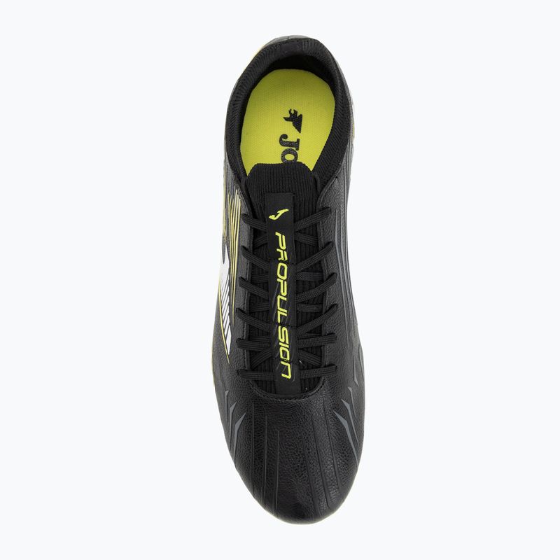 Мъжки футболни обувки Joma Propulsion Top FG black/yellow 5