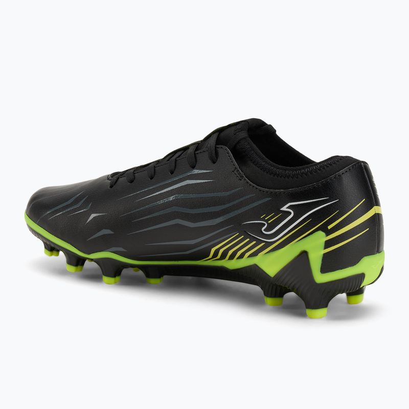 Joma Propulsion FG мъжки футболни обувки черно/жълто 3