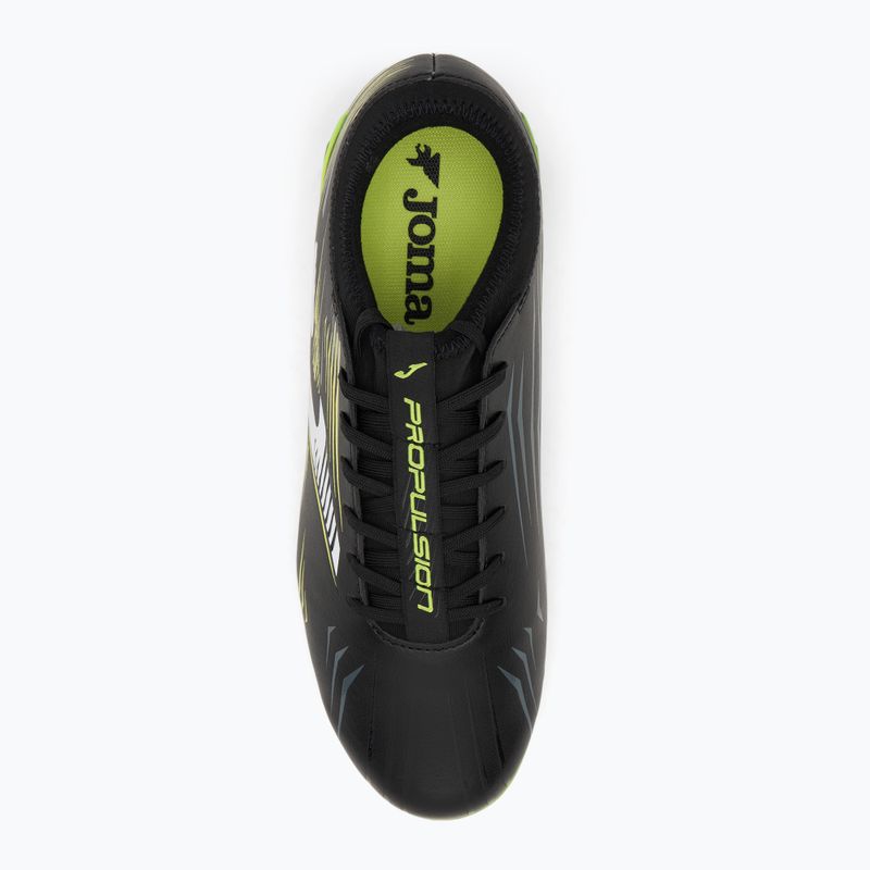 Joma Propulsion FG мъжки футболни обувки черно/жълто 5