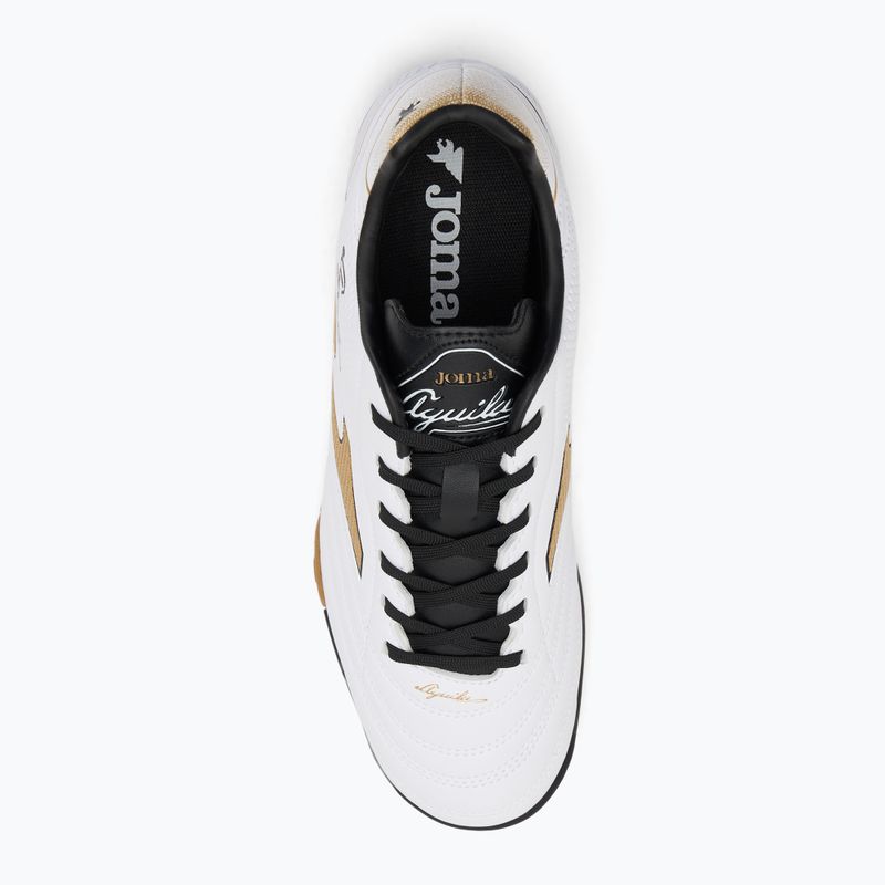 Мъжки футболни обувки Joma Aguila TF white/gold 5