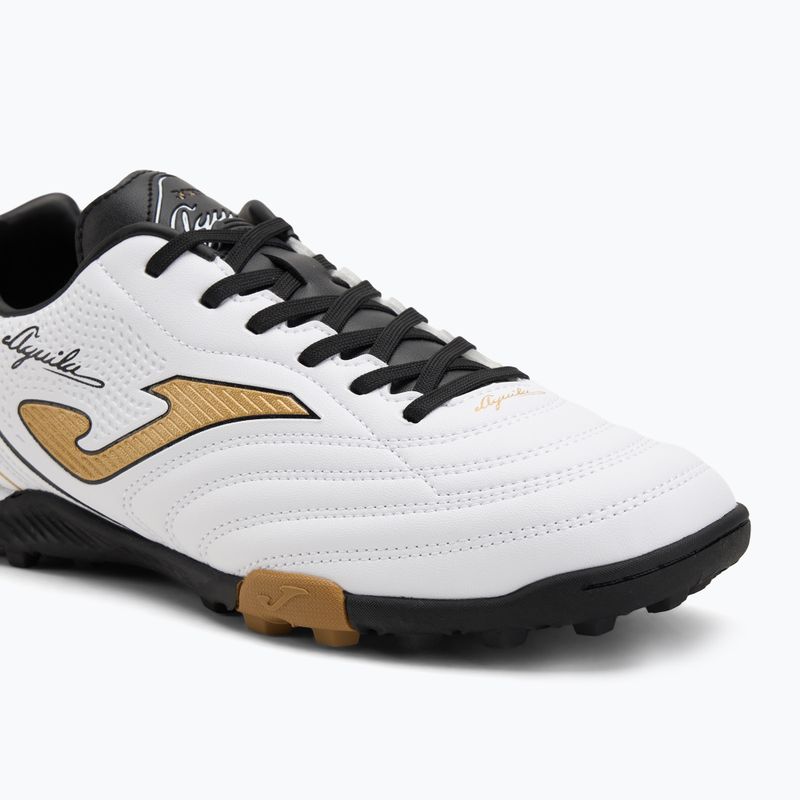 Мъжки футболни обувки Joma Aguila TF white/gold 7