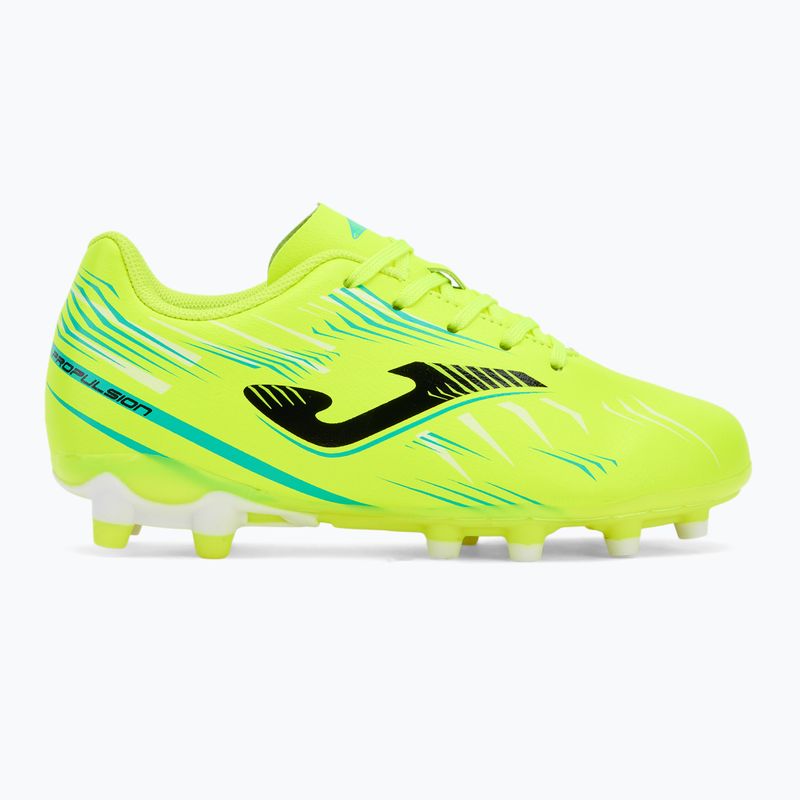 Детски футболни обувки Joma Propulsion Jr FG fluor yellow 2