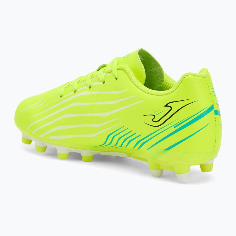 Детски футболни обувки Joma Propulsion Jr FG fluor yellow 3