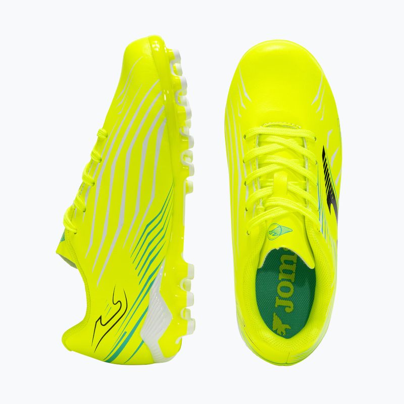 Детски футболни обувки Joma Propulsion Jr FG fluor yellow 12