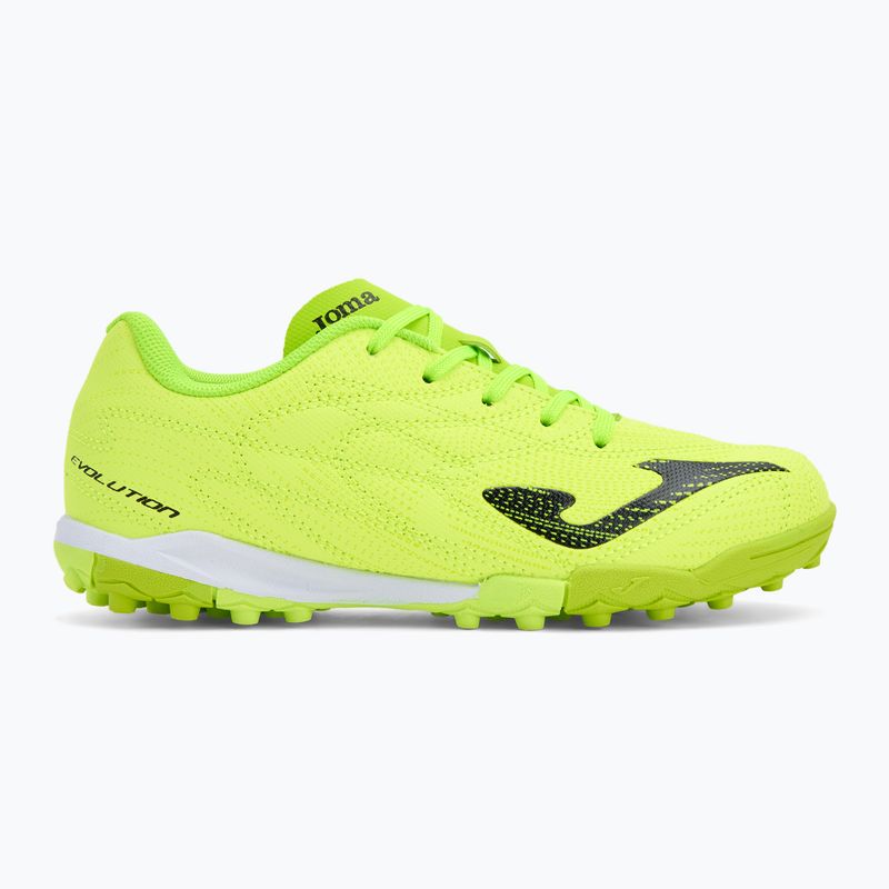 Детски футболни обувки Joma Evolution Jr TF fluor green 2
