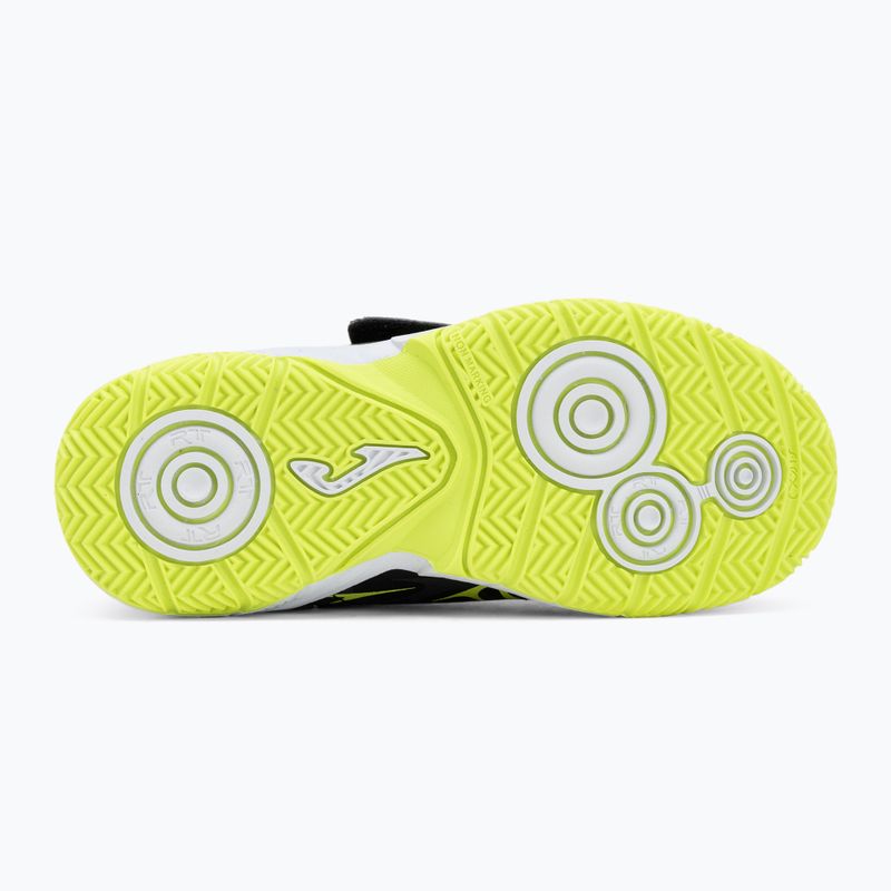 Детски футболни обувки Joma Super Copa Jr IN black/fuor yellow 4