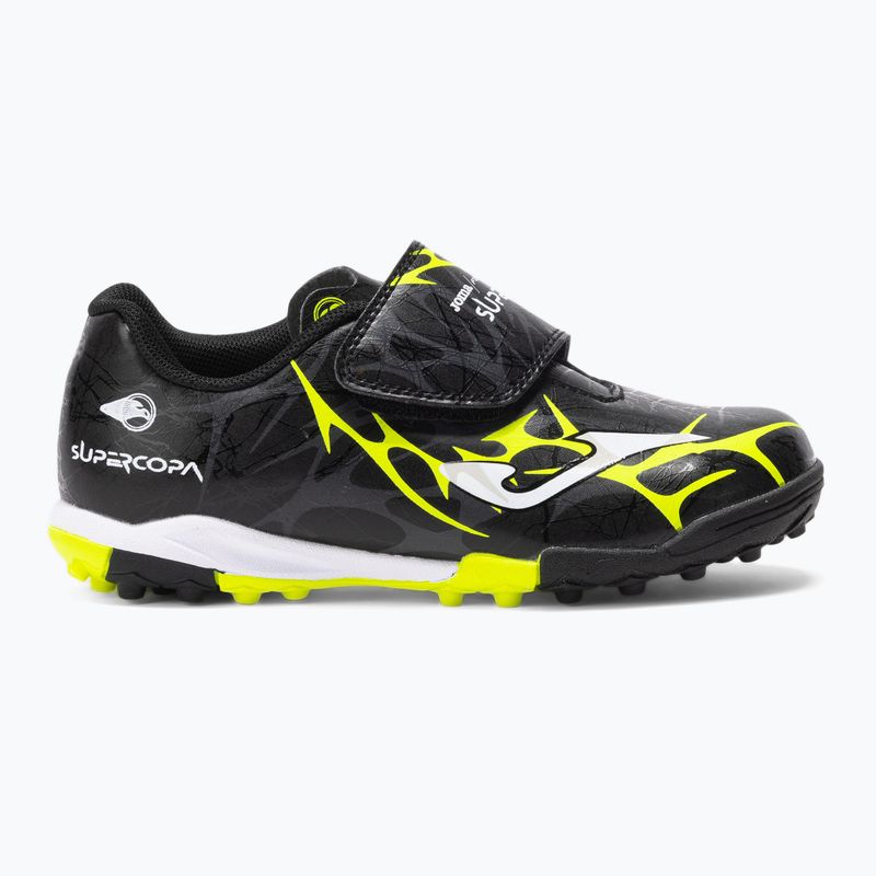Детски футболни обувки Joma Super Copa Jr TF black / fluor yellow 8
