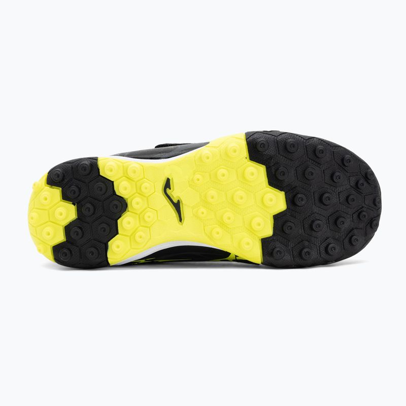 Детски футболни обувки Joma Super Copa Jr TF black / fluor yellow 4