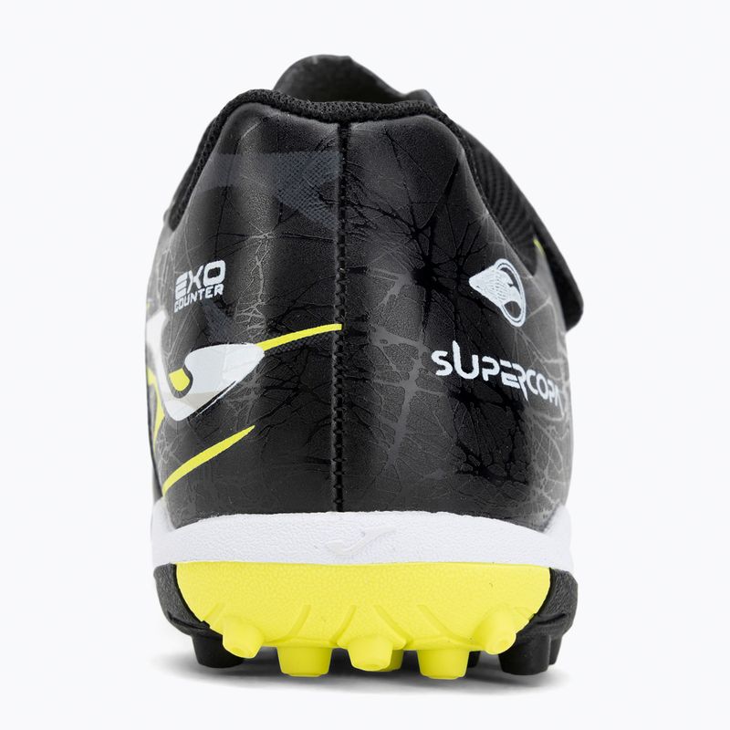 Детски футболни обувки Joma Super Copa Jr TF black / fluor yellow 6