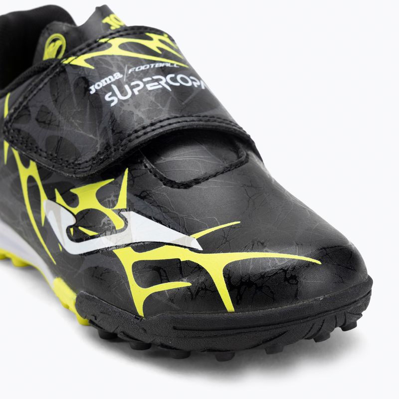 Детски футболни обувки Joma Super Copa Jr TF black / fluor yellow 7