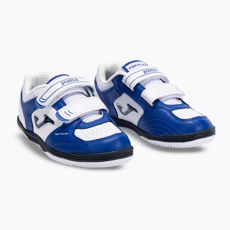 Детски футболни обувки Joma Top Flex Jr IN royal blue/white 9