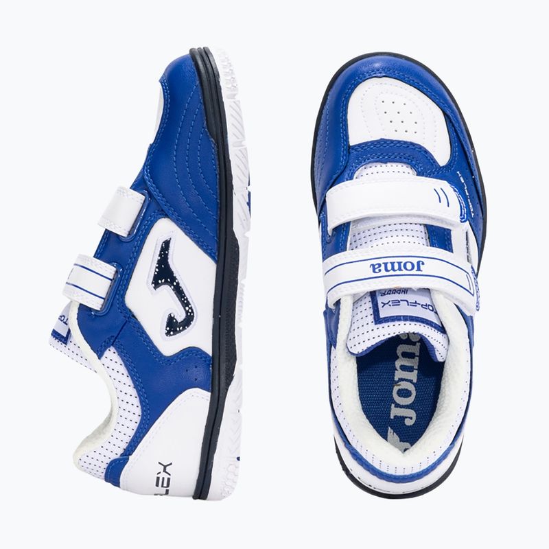 Детски футболни обувки Joma Top Flex Jr IN royal blue/white 12