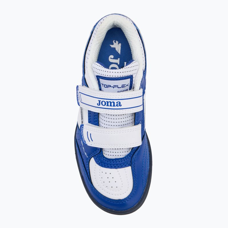 Детски футболни обувки Joma Top Flex Jr IN royal blue/white 5