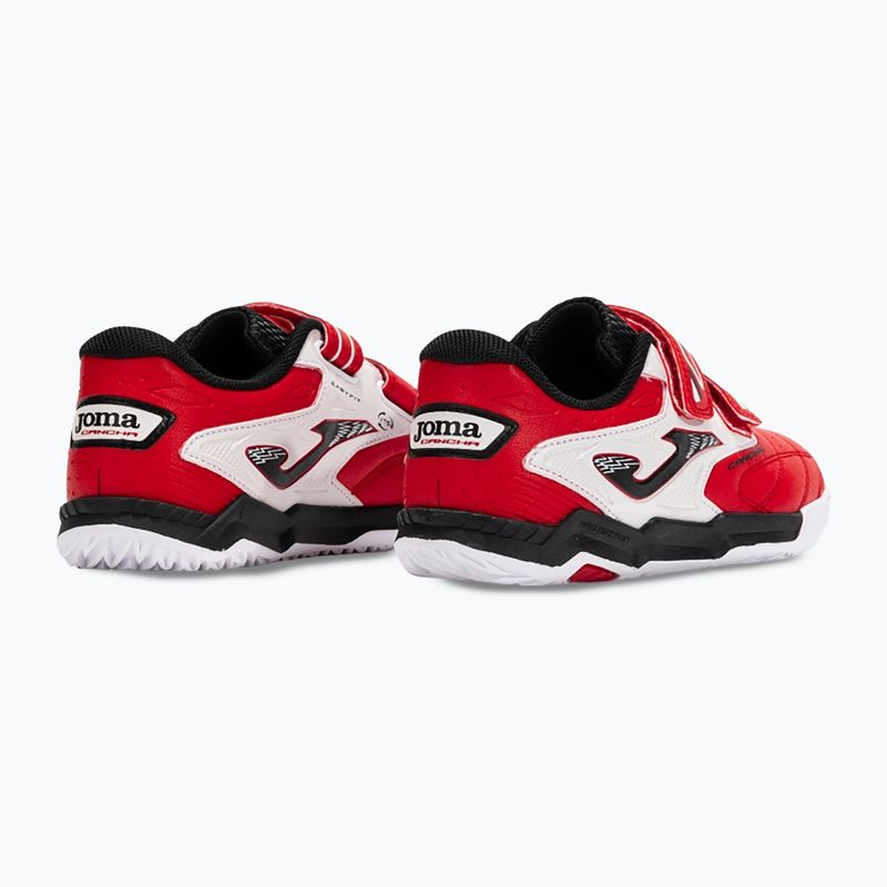 Детски футболни обувки Joma Cancha Jr IN red/white 10