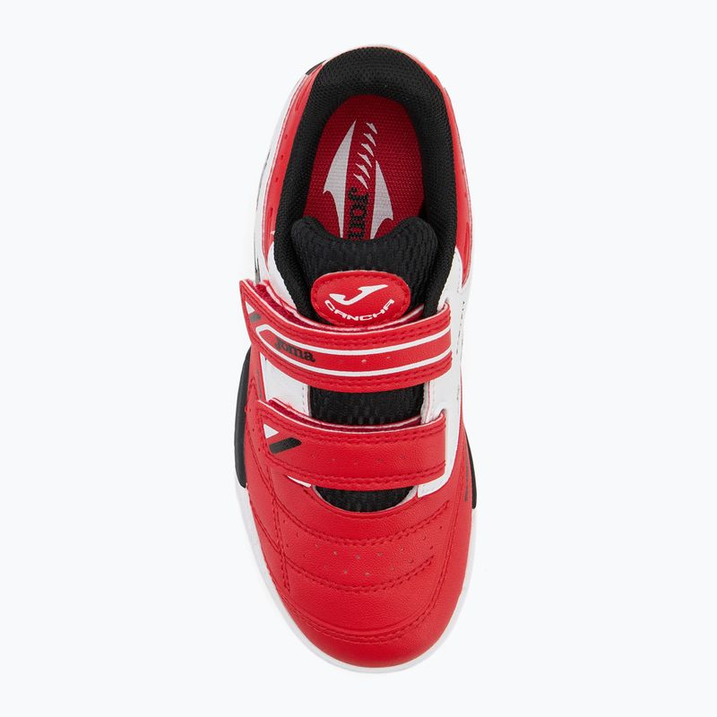 Детски футболни обувки Joma Cancha Jr IN red/white 5