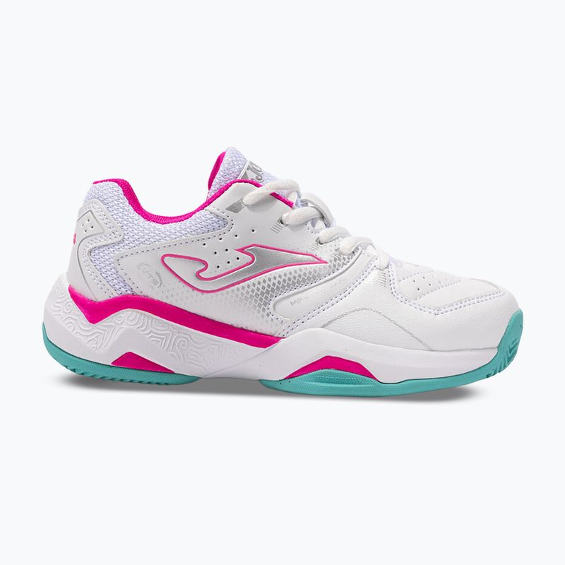 Детски тенис обувки Joma Master JR 1000 C white/fuchsia