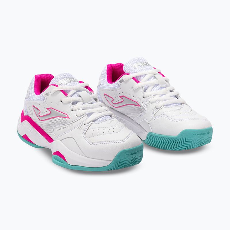 Детски тенис обувки Joma Master JR 1000 C white/fuchsia 2